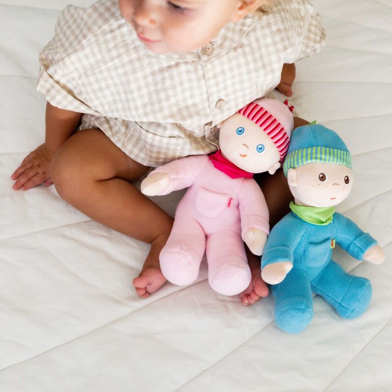 HABA Snug-up Dolly Luisa 8" My First Baby Doll - Machine Washable and Infant Safe for Birth and Up, 2 of 12