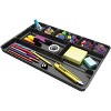 Deflecto - Sustainable - Office Drawer Organizer - 9 Compartments - 30% Recycled - Black - 1.1 in. x 14 in. x 9.1 in. - 1 Each - 2 of 3