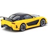 Mazda RX-7 VeilSide Fortune7 RHD (Right Hand Drive) Yellow and Black "Global64" Series 1/64 Diecast Model by Tarmac Works - 3 of 4