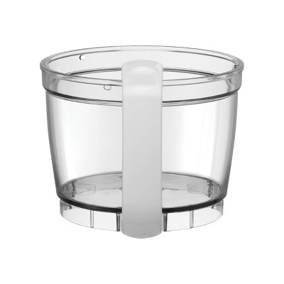 White and Stainless Steel 4-Cup Mini Food Processor with Variable Speed
