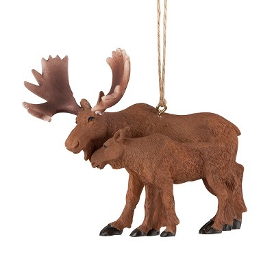 Gallerie II Mom & Baby Moose Christmas Xmas Ornament