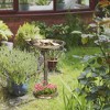 Gulches Bronze Bird Baths - 28" Vintage Style with Planter & Feeder - 2 of 4
