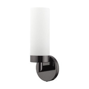 Livex Lighting Aero 1 - Light Sconce in  Black Chrome - 1 of 1