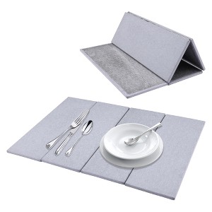 REGALWOVEN Foldable Diatomaceous Stone Dish Drying Mats for Kitchen Counter, Dishes, and Utensils - 1 of 4