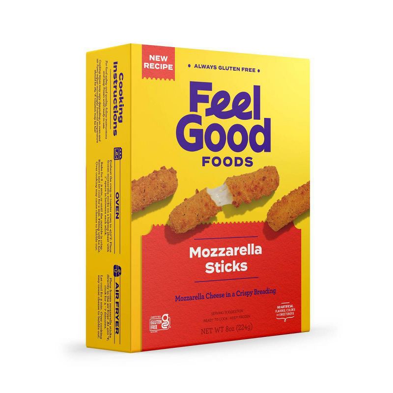 Feel Good Foods Gluten Free Frozen Mozzarella Sticks - 8oz, 4 of 7