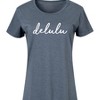 Women's - Instant Message - Delulu Cursive Graphic T-shirt Dress - 2 of 4
