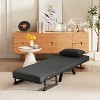 KWPZQEB Folding Sofa Chair, Convertible Sleeper Chair with Pillow and Adjustable Backrest, Pullout Sleeper Chair for Living Room, Bedroom - 3 of 4