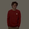 Dalix Fire (Glow In The Dark) Embroidered Fleece Sweatshirt Pullover Mens - 2 of 4