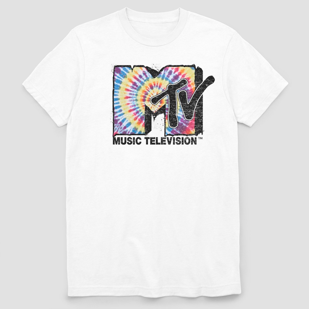 Men's MTV Short Sleeve Graphic T-Shirt White XL