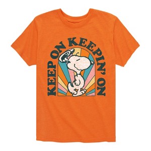 Boys' - Peanuts - Keep On Short Sleeve Graphic T-Shirt - 1 of 4