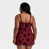 Women's Flocked Lingerie Slip Dress - Auden™ - 2 of 3