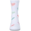 Memoi Girls Cozy Ribbed Cotton Blend "Graffiti Heart" Crew Sock - 2 of 4