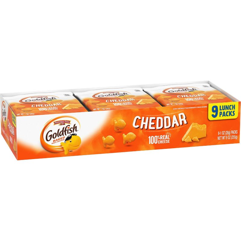 Pepperidge Farm Goldfish Cheddar Crackers - 0.9oz/9ct, 5 of 7