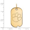 Black Bow Jewelry 14k Yellow Gold Plated Sterling Silver Clemson Tigers NCAA Pendant - 2 of 3