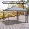 Outsunny Gazebo Replacement Canopy, 2-Tier Top Cover for 9.84' x 9.84' Outdoor Gazebo Models (TOP ONLY) - image 2 of 4