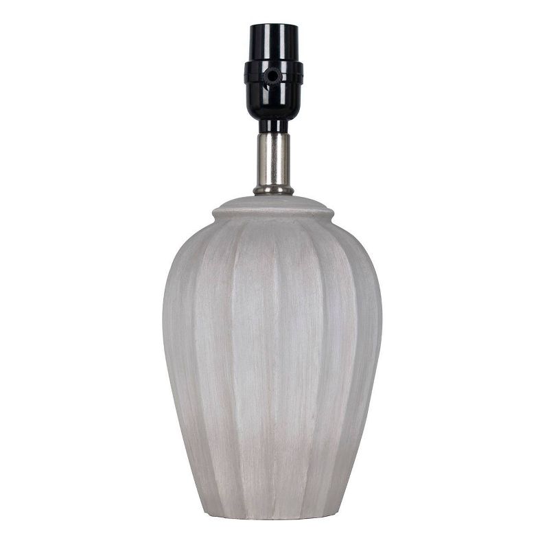 Small Ribbed Wood Lamp Base Brown - Threshold™, 1 of 4