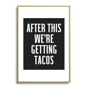 EnvyArt Getting Tacos Metal Framed Art Print - Deny Designs - 1 of 3