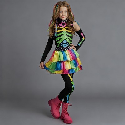 Gothic Princess Costume Set Girls Black Dress White Collar Wig Stockings - | Free Delivery & Up To 60% Discount