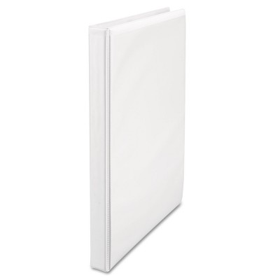 UNIVERSAL Economy Round Ring View Binder 1/2" Capacity White 20952