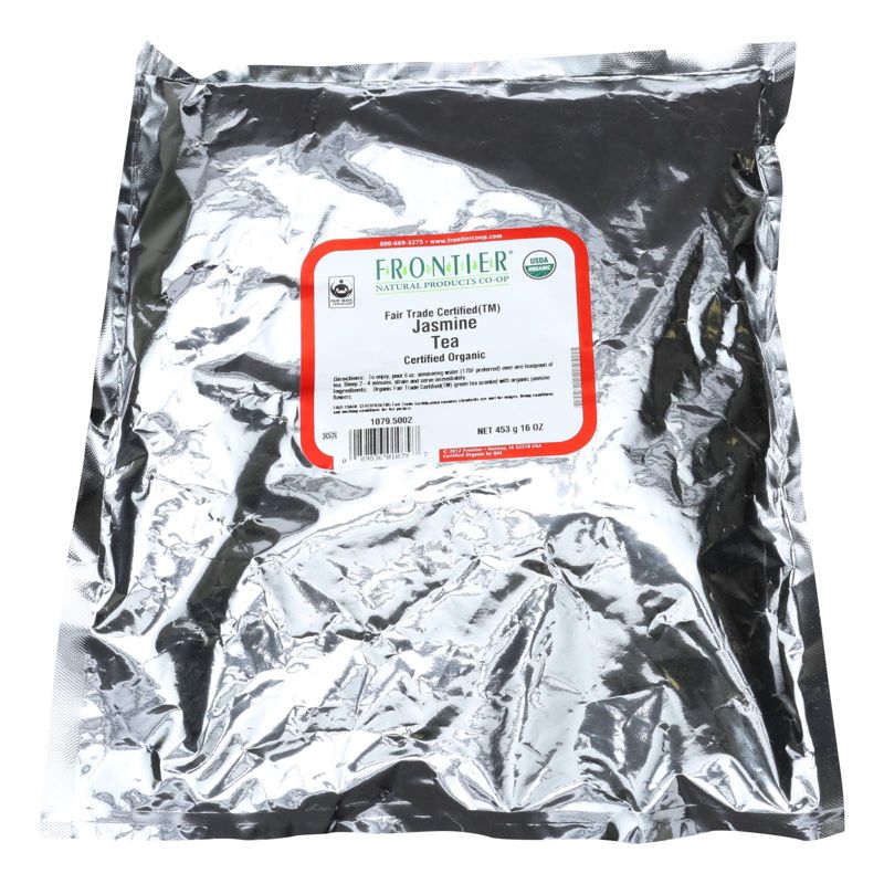 Frontier Herb Organic Fair Trade Certified Green Jasmine Single Bulk Item Tea - 1 lb, 1 of 4