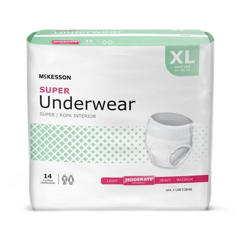 Mckesson Disposable Underwear Pull On With Tear Away Seams X-large