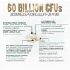 Probiotics 60 Billion CFU + 10 Strains - Daily Probiotic for Immune, Digestive & Gut Support, Prebiotics and Probiotics Supports - 120 Capsules - 2 of 4
