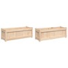 vidaXL Garden Planters 2 pcs Solid Wood Pine - 2 of 4