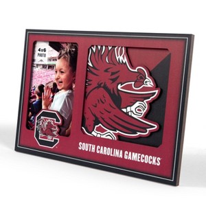 NCAA South Carolina Gamecocks Logo 4" x 6" Picture Frame: MDF Tabletop Rectangle Frame - 1 of 4