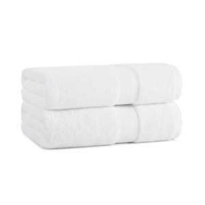 Aston & Arden Luxury Cotton Bath Towels (Pack of 2), 30x54 - 1 of 4
