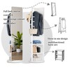 NicBex 360° Rotating Full Length Mirror for Bedroom,Floor Mirror with Hook Storage Rack Coat Rack,Full Body Mirror for Living Room,Cloakroom - 2 of 4