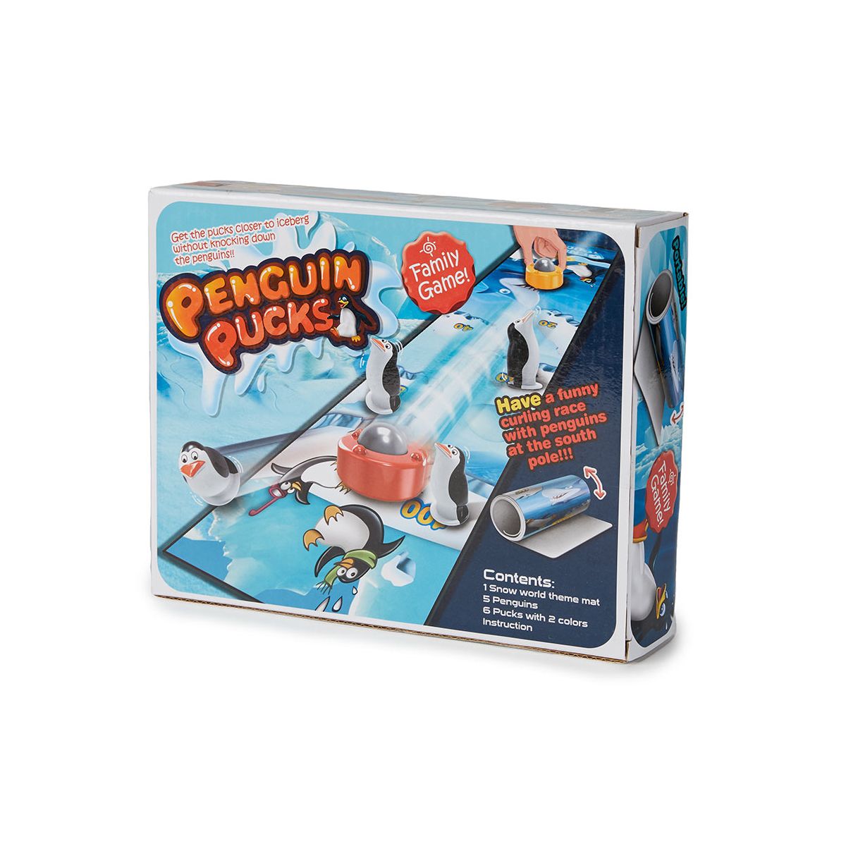 The Lakeside Collection Family Fun Tabletop Game Penguin Pucks - - thumbnail 2