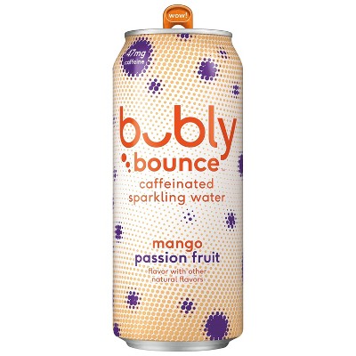 bubly bounce Mango Passion Fruit Sparkling Water - 16 fl oz Can