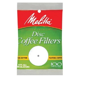 Melitta 628354 Disc Coffee Filters, 3-1/2", 100 Count - 1 of 1