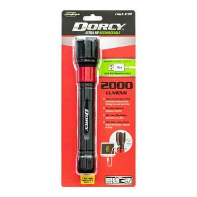Dorcy 2000 Lumens USB Rechargeable LED Flashlight Power Bank