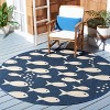 Courtyard CY6012 UV & Stain Resistant Non-Shedding Power Loomed Indoor/Outdoor Rugs - Safavieh - 2 of 4