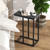 Tangkula C-shaped End Table Modern Sofa Side Table with Adjustable Foot Pads - 3 of 4