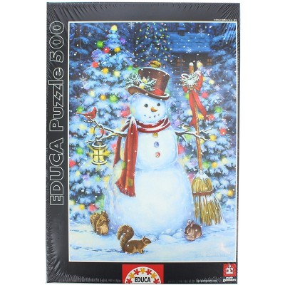 Educa Borras Snowman 500 Piece Jigsaw Puzzle