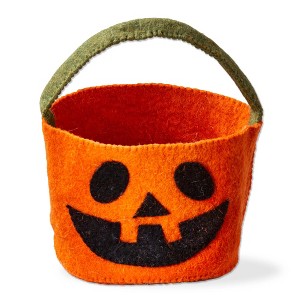 tag Halloween Felt Treat Basket - 1 of 2