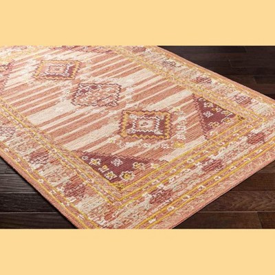 Conway Springs Coral Wool Tufted 5' x 7'6" Area Rug