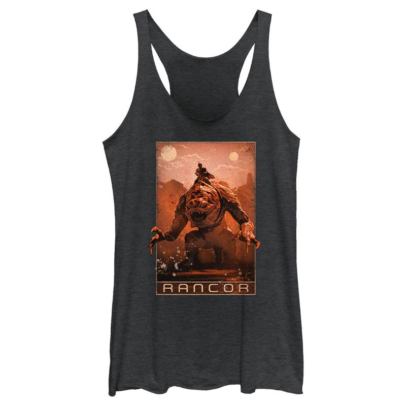 Women's Star Wars: The Book of Boba Fett Rancor on the Loose Racerback Tank Top, 1 of 5