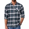 COOFANDY Mens Flannel Shirts Long Sleeve Plaid Button Down Shirt Casual Cotton Shirt with Pocket - 4 of 4