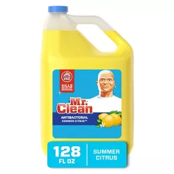 Mr. Clean Antibacterial Multi Surface All Purpose Cleaner - Summer Citrus Scent - 128 fl oz