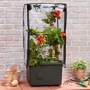 The Lakeside Collection Garden Bed With Wheels And PVC Cover - Self Watering - 1 of 4
