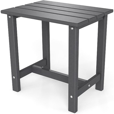 MaseiKar Outdoor Side Table, HDPE Small Adirondack Side Tables, Outside End Table for Patio, Porch, Deck, Pool, Weather Resistant/Easy Maintenance