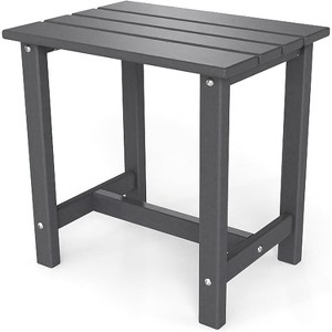 MaseiKar Outdoor Side Table, HDPE Small Adirondack Side Tables, Outside End Table for Patio, Porch, Deck, Pool, Weather Resistant/Easy Maintenance - 1 of 4
