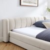 Queen Size Upholstered Platform Bed with Headboard for Bedroom - 4 of 4
