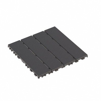 DSVIMOY 12" Patio Deck Tiles, 44pcs DIY Module Interlocking Decking Tiles, Floor Tile for Porch Poolside, Balcony, Grey, 12"*12"*0.8"
