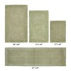 Edge Bath Rug 100% Premium Cotton Ultra-Soft Water Absorbent Tufted Solid Reversible 4 Piece Bathroom Rug Set for Machine Washable Bathmat - 2 of 2