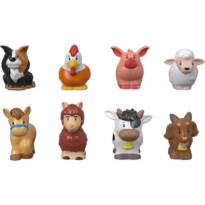 Fisher-Price Little People Toddler Toys Farm Animal Friends 8-Piece Figure Set for Pretend Play Ages 1+ Years