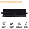 18 Inch Gas Fireplace Burner Pan, Compatible with Propane & Natural Gas, Heavy-Duty Powder Coated Steel for Indoor/Outdoor Fire Pits - 3 of 4